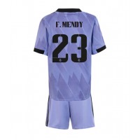 Dres Real Madrid Ferland Mendy #23 Gostujuci za djecu 2022-23 Kratak Rukav (+ kratke hlače)